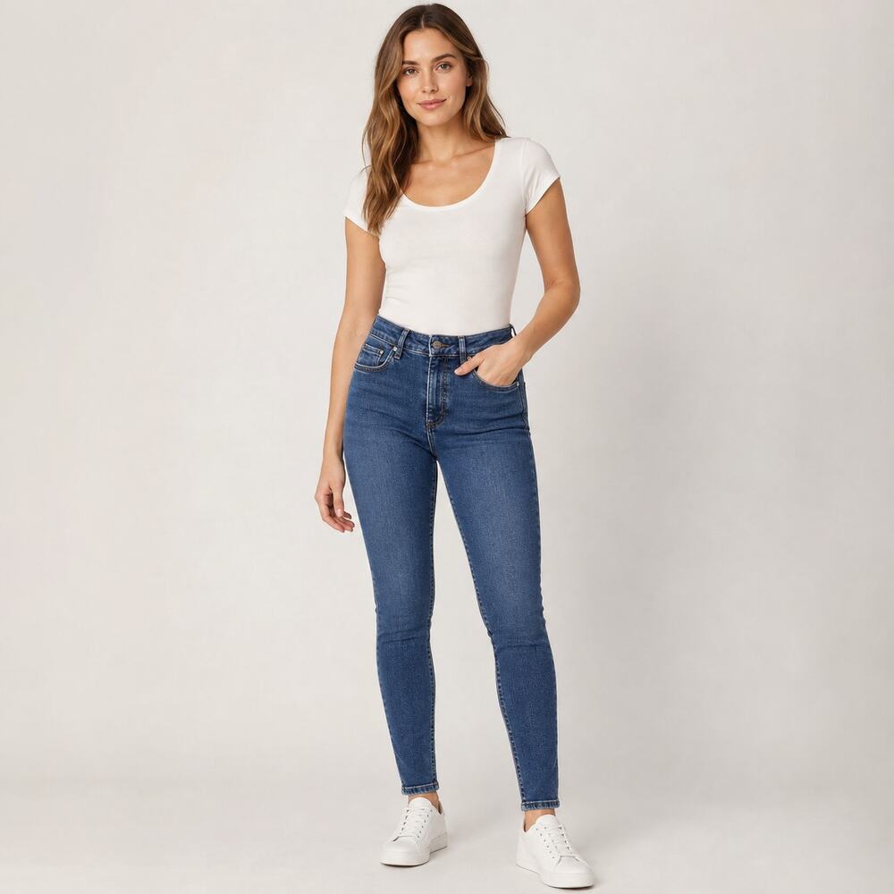 Vero Moda AWARE NWT High Rise Skinny Jeans Blue Denim XS 30